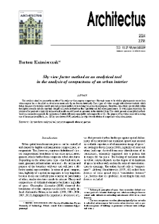 Sky view factor method as an analytical tool in the analysis of compactness of an urban interior