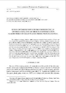 DCSNN optimized with hybrid Border Collie optimization and Archimedes optimization algorithms for solid waste prediction in Chennai