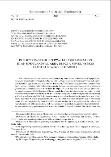 Prediction of groundwater contamination in an open landfill area using a novel hybrid clustering-based AI model