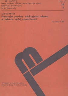 Precyzyjne pomiary indukcyjności własnej w zakresie małej częstotliwości