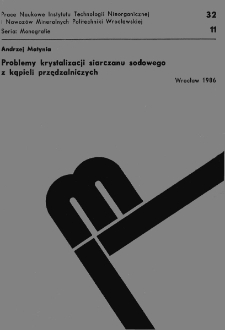 Problemy krystalizacji siarczanu sodowego z kąpieli przędzalniczych