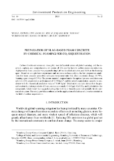 Preparation of slag-based foam concrete by chemical foaming for CO2 sequestration