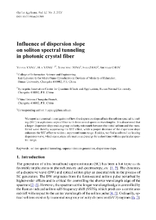 Influence of dispersion slope on soliton spectral tunneling in photonic crystal fiber