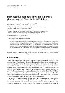 Fully negative near-zero ultra-flat dispersion photonic crystal fibers in E+S+C+L band