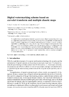 Digital watermarking scheme based on curvelet transform and multiple chaotic maps