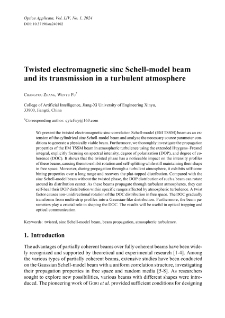 Twisted electromagnetic sinc Schell-model beam and its transmission in a turbulent atmosphere