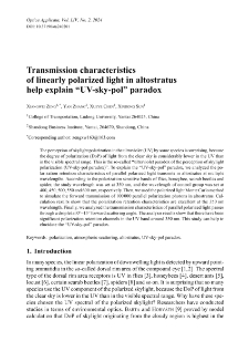 Transmission characteristics of linearly polarized light in altostratus help explain “UV-sky-pol” paradox