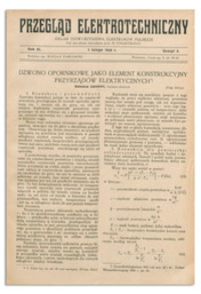 Przegląd Elektrotechniczny. Rok XI, 1 Lutego 1929, Zeszyt 3