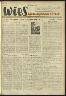 Wieś. 1952, R.9 nr 38 (372)