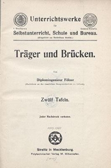 Träger und Brücken : Zwölf Tafeln