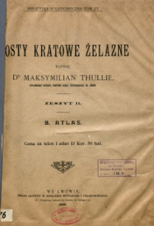 Mosty kratowe żelazne. Z. 2. B. Atlas