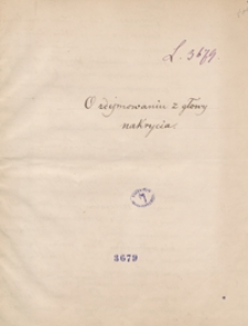 O zdejmowaniu z głowy nakrycia