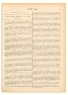 Nature : a Weekly Illustrated Journal of Science. Volume 6, 1872 May 23, [No. 134]