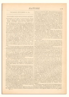 Nature : a Weekly Illustrated Journal of Science. Volume 6, 1872 September 26, [No. 152]