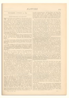 Nature : a Weekly Illustrated Journal of Science. Volume 10, 1874 October 29, [No. 261]