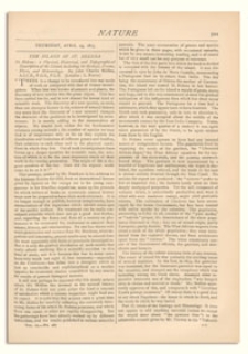 Nature : a Weekly Illustrated Journal of Science. Volume 11, 1875 April 29, [No. 287]