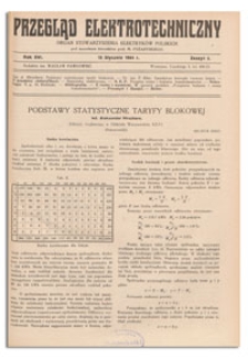 Przegląd Elektrotechniczny. Rok XVI, 15 Stycznia 1934, Zeszyt 2