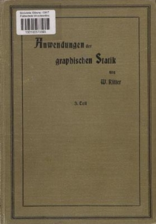 Anwendungen der graphischen Statik. 3 T., Der kontinuierliche Balken