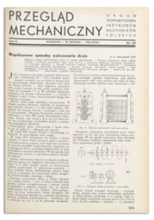 Przegląd Mechaniczny. Organ Stowarzyszenia Inżynierów Mechaników Polskich, T. 2, 25 grudnia 1936, nr 24