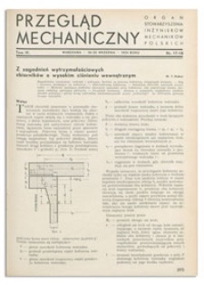 Przegląd Mechaniczny. Organ Stowarzyszenia Inżynierów Mechaników Polskich, T. 4, 10-25 września 1938, nr 17-18