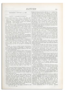 Nature : a Weekly Illustrated Journal of Science. Volume 17, 1878 January 31, [No. 431]