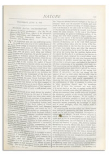 Nature : a Weekly Illustrated Journal of Science. Volume 18, 1878 June 6, [No. 449]