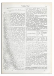 Nature : a Weekly Illustrated Journal of Science. Volume 18, 1878 August 15, [No. 459]
