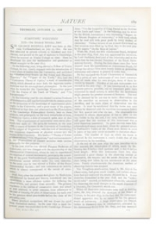 Nature : a Weekly Illustrated Journal of Science. Volume 18, 1878 October 31, [No. 470]