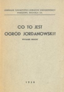 Co to jest ogród jordanowski?