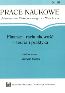 Miękkie ograniczenia budżetowe jednostek samorządu terytorialnego. Prace Naukowe Uniwersytetu Ekonomicznego we Wrocławiu, 2008, Nr 16, s. 11-25