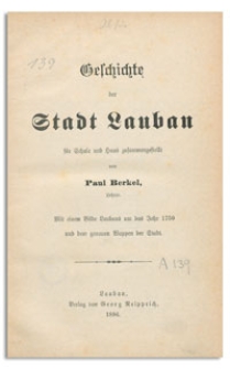 Geschichte der Stadt Lauban