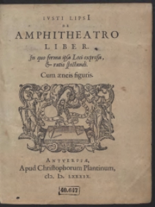 Iusti Lipsi[i] De Amphitheatro Liber […]