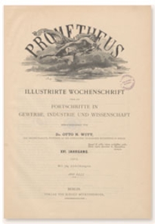 Prometheus : Illustrirte Wochenschrift über die Fortschritte in Gewerbe, Industrie und Wissenschaft. 16. Jahrgang, 1905, Nr 794
