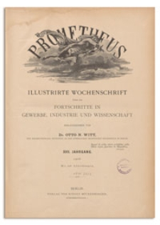 Prometheus : Illustrirte Wochenschrift über die Fortschritte in Gewerbe, Industrie und Wissenschaft. 17. Jahrgang, 1905, Nr 834