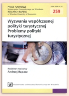 Funkcjonowanie przedsiębiorstw turystycznych w warunkach niepewności i ryzyka