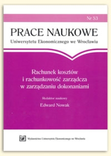 Próg rentowności oraz dolna granica ceny wyrobów gotowych przy produkcji wieloasortymentowej ciągłej