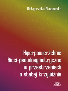 Hiperpowierzchnie Ricci-pseudosymetryczne w przestrzeniach o stałej krzywiźnie