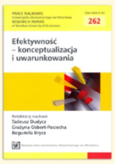 Efektywność ekonomiczna jako ważny czynnik sukcesu organizacji