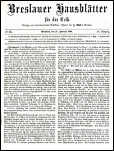 Breslauer Hausblätter für das Volk. Jg. 4, Nr. 15 (1866)