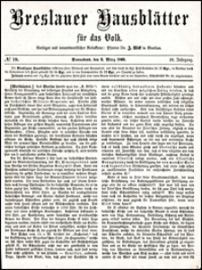 Breslauer Hausblätter für das Volk. Jg. 4, Nr. 18 (1866)