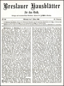 Breslauer Hausblätter für das Volk. Jg. 4, Nr. 19 (1866)