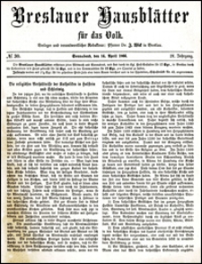 Breslauer Hausblätter für das Volk. Jg. 4, Nr. 30 (1866)