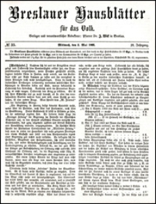 Breslauer Hausblätter für das Volk. Jg. 4, Nr. 35 (1866)