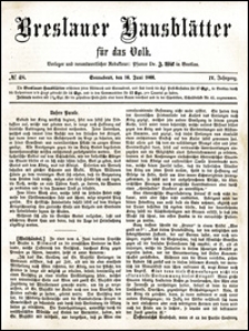 Breslauer Hausblätter für das Volk. Jg. 4, Nr. 48 (1866)