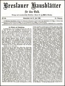 Breslauer Hausblätter für das Volk. Jg. 4, Nr. 58 (1866)