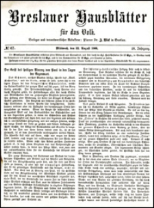 Breslauer Hausblätter für das Volk. Jg. 4, Nr. 67 (1866)