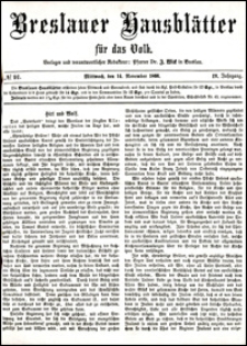 Breslauer Hausblätter für das Volk. Jg. 4, Nr. 91 (1866)