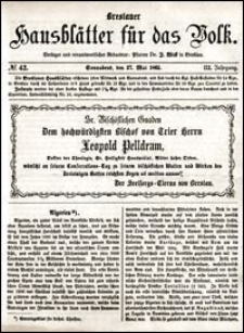 Breslauer Hausblätter für das Volk. Jg. 3, Nr. 42 (1865)