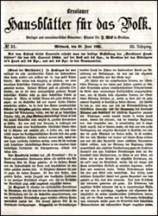 Breslauer Hausblätter für das Volk. Jg. 3, Nr. 51 (1865)