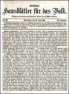 Breslauer Hausblätter für das Volk. Jg. 3, Nr. 56 (1865)